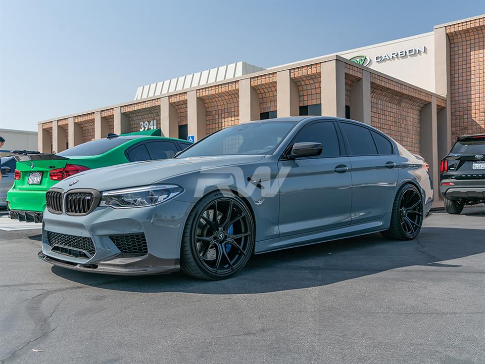RW Carbon BMW F90 M5 3D Style Carbon Fiber Front Lip-Exterior-Silicon Valley Bimmer