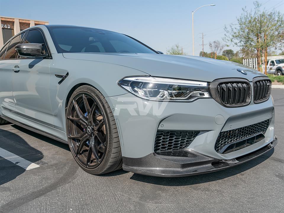 RW Carbon BMW F90 M5 3D Style Carbon Fiber Front Lip-Exterior-Silicon Valley Bimmer
