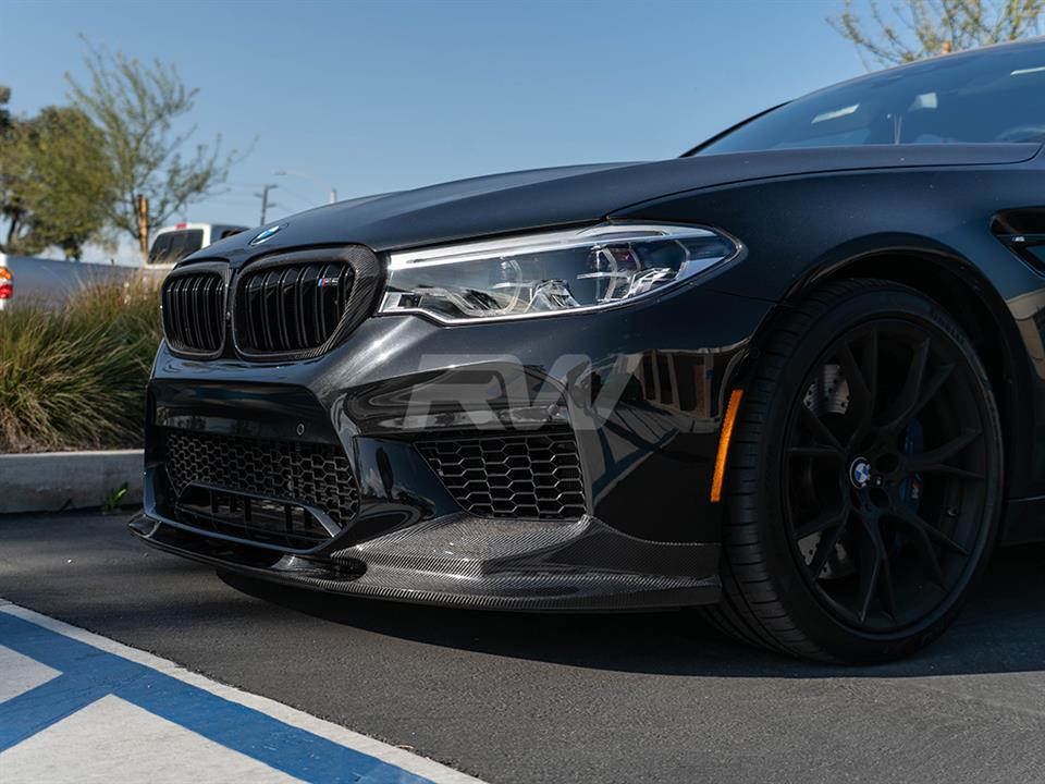 RW Carbon BMW F90 M5 3D Style Carbon Fiber Front Lip-Exterior-Silicon Valley Bimmer