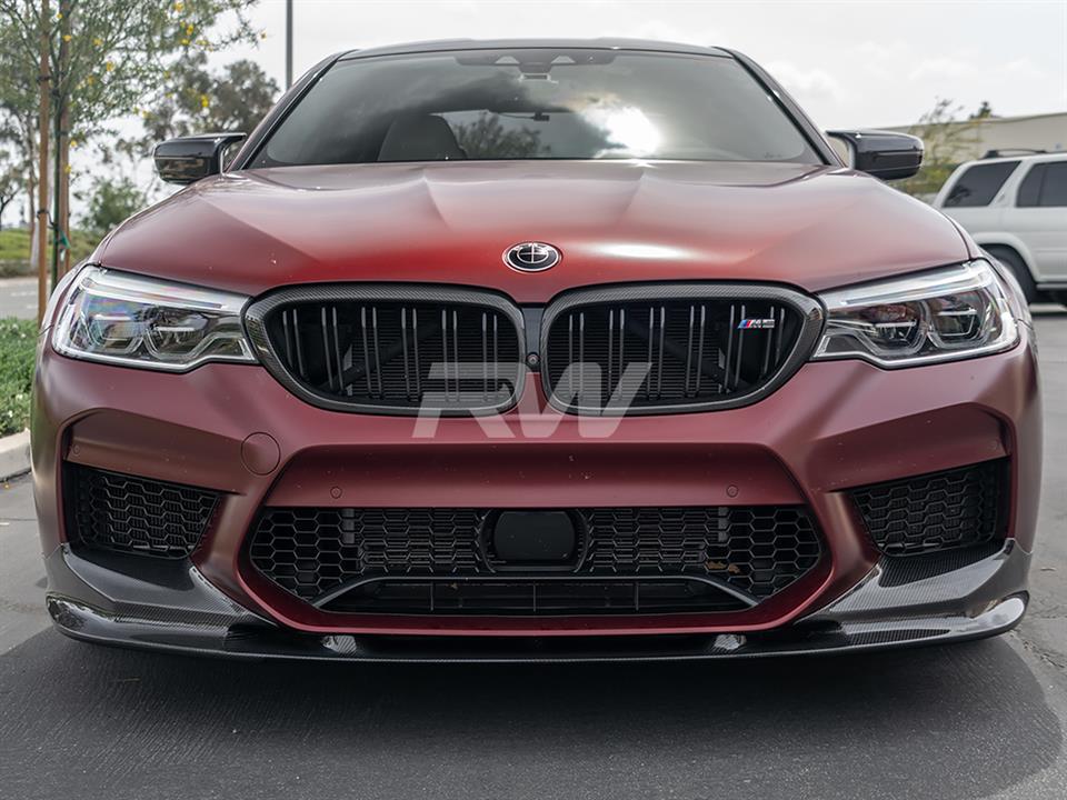 RW Carbon BMW F90 M5 3D Style Carbon Fiber Front Lip-Exterior-Silicon Valley Bimmer