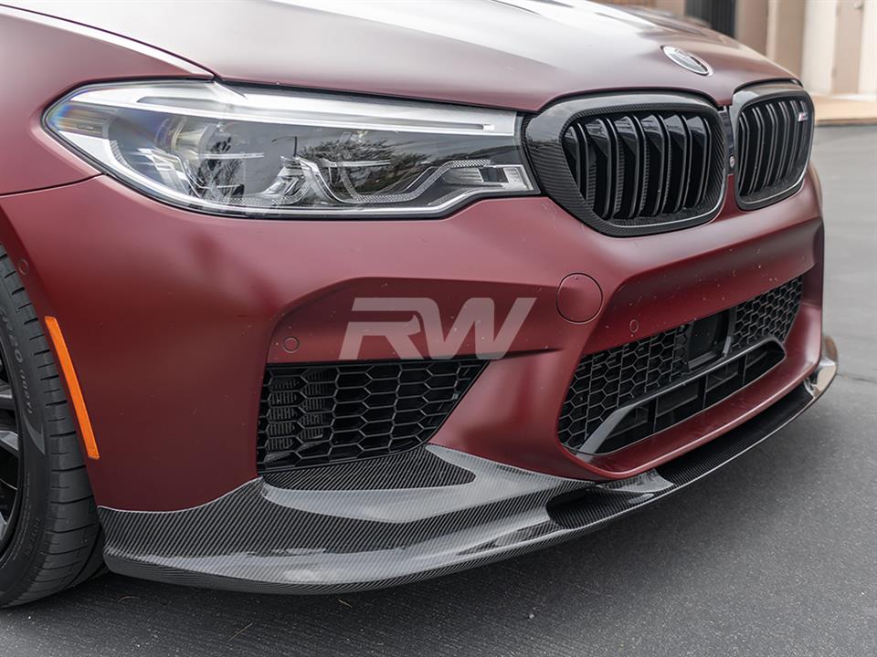 RW Carbon BMW F90 M5 3D Style Carbon Fiber Front Lip-Exterior-Silicon Valley Bimmer