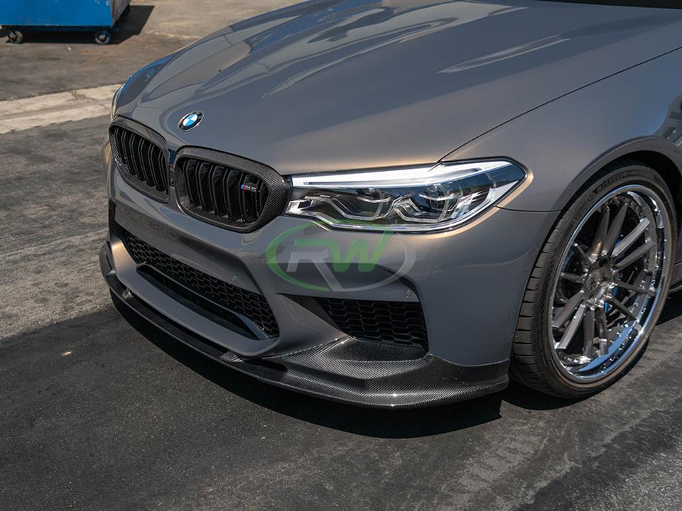 RW Carbon BMW F90 M5 3D Style Carbon Fiber Front Lip-Exterior-Silicon Valley Bimmer