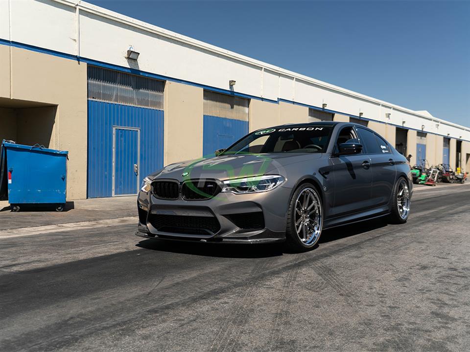 RW Carbon BMW F90 M5 3D Style Carbon Fiber Front Lip-Exterior-Silicon Valley Bimmer