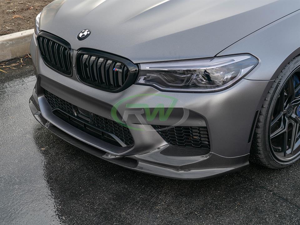 RW Carbon BMW F90 M5 3D Style Carbon Fiber Front Lip-Exterior-Silicon Valley Bimmer