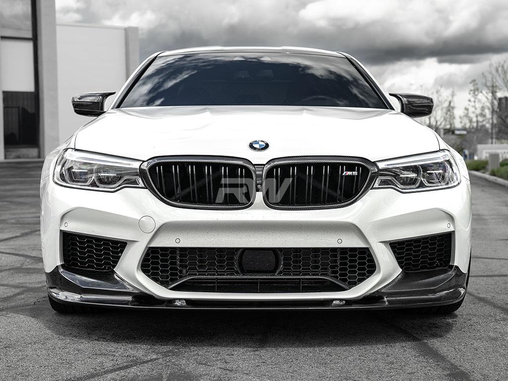 RW Carbon BMW F90 M5 3D Style Carbon Fiber Front Lip-Exterior-Silicon Valley Bimmer