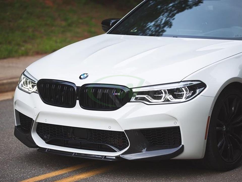 RW Carbon BMW F90 M5 Carbon Fiber Center Lip Spoiler-Exterior-Silicon Valley Bimmer