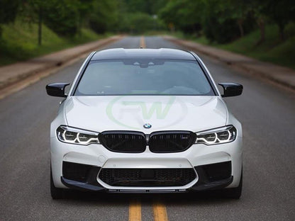 RW Carbon BMW F90 M5 Carbon Fiber Center Lip Spoiler-Exterior-Silicon Valley Bimmer