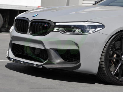 RW Carbon BMW F90 M5 Carbon Fiber Center Lip Spoiler-Exterior-Silicon Valley Bimmer