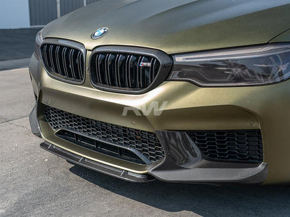 RW Carbon BMW F90 M5 Carbon Fiber Center Lip Spoiler-Exterior-Silicon Valley Bimmer