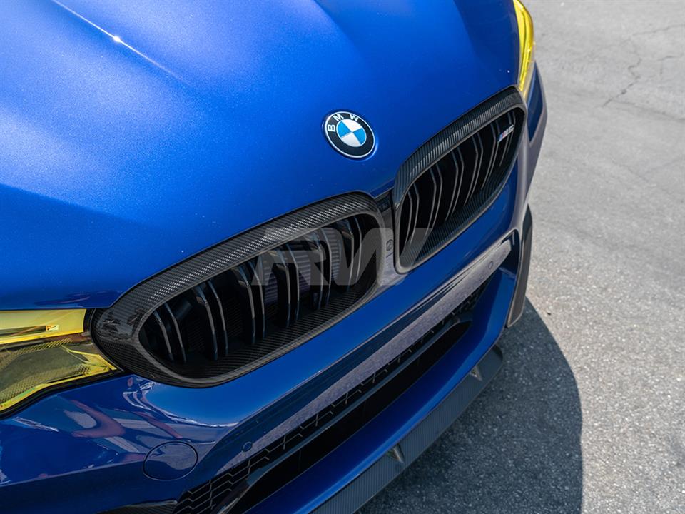 RW Carbon BMW F90 M5 Carbon Fiber Grille Surrounds-Exterior-Silicon Valley Bimmer