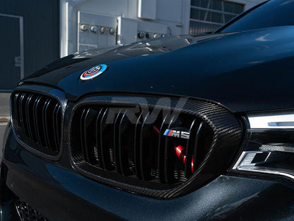 RW Carbon BMW F90 M5 Carbon Fiber Grille Surrounds-Exterior-Silicon Valley Bimmer