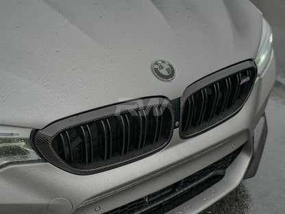RW Carbon BMW F90 M5 Carbon Fiber Grille Surrounds-Exterior-Silicon Valley Bimmer