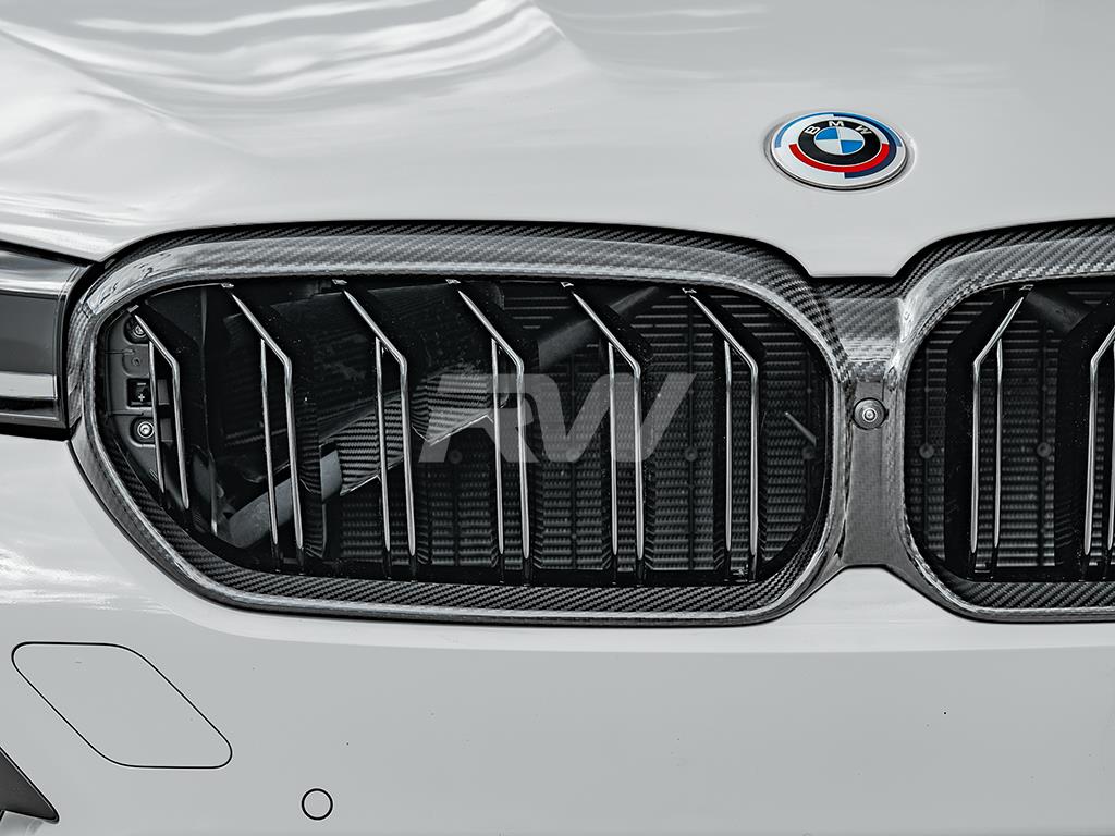RW Carbon BMW F90 M5 G30 LCI CF Replacement Grille-Exterior-Silicon Valley Bimmer