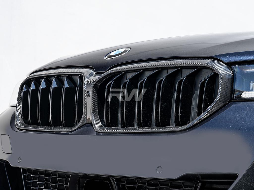 RW Carbon BMW F90 M5 G30 LCI CF Replacement Grille-Exterior-Silicon Valley Bimmer