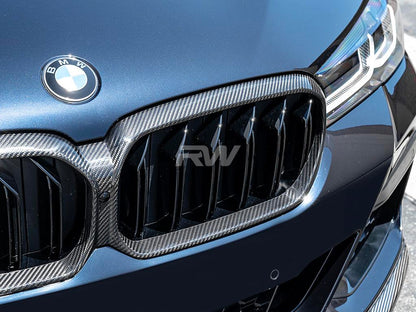 RW Carbon BMW F90 M5 G30 LCI CF Replacement Grille-Exterior-Silicon Valley Bimmer
