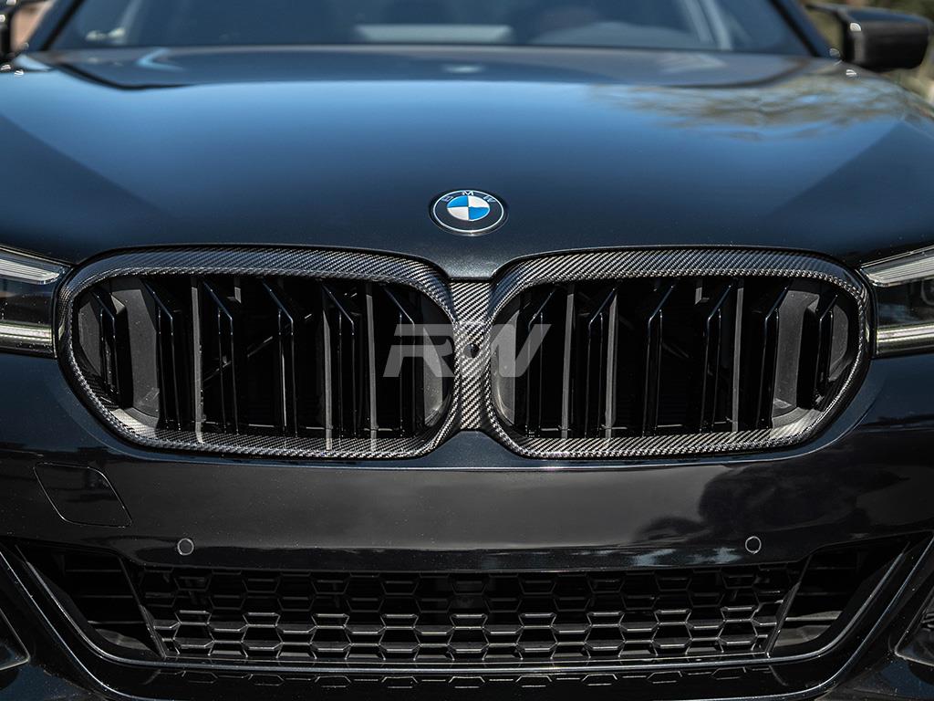 RW Carbon BMW F90 M5 G30 LCI CF Replacement Grille-Exterior-Silicon Valley Bimmer