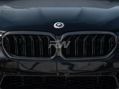 RW Carbon BMW F90 M5 G30 LCI CF Replacement Grille-Exterior-Silicon Valley Bimmer