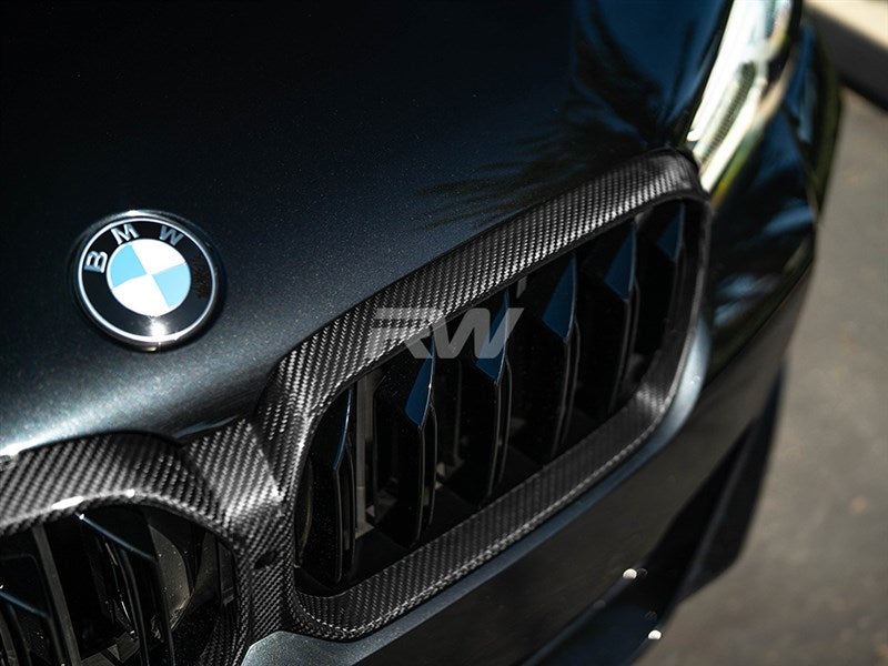RW Carbon BMW F90 M5 G30 LCI CF Replacement Grille-Exterior-Silicon Valley Bimmer