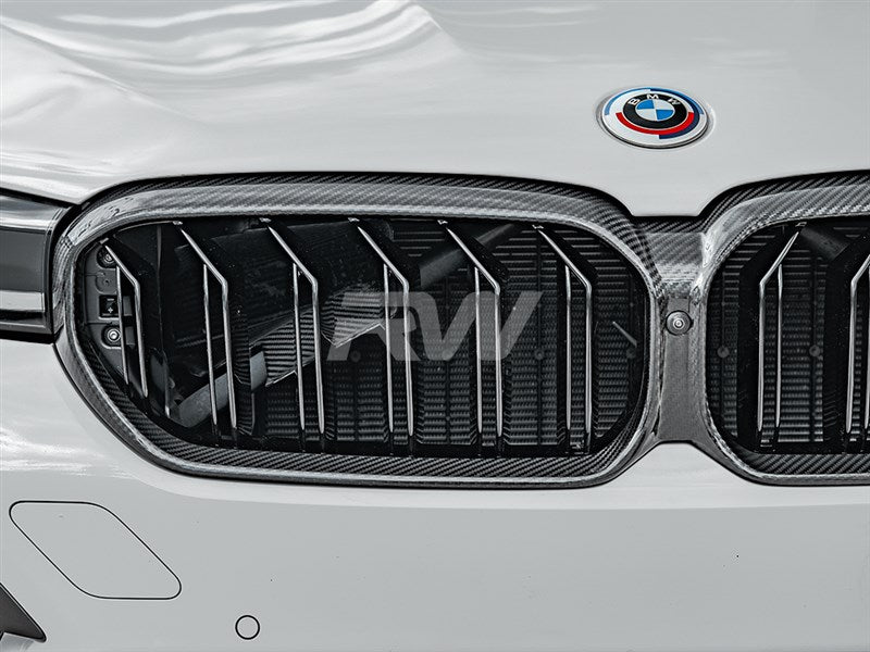 RW Carbon BMW F90 M5 G30 LCI CF Replacement Grille-Exterior-Silicon Valley Bimmer
