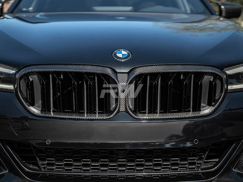 RW Carbon BMW F90 M5 G30 LCI CF Replacement Grille-Exterior-Silicon Valley Bimmer