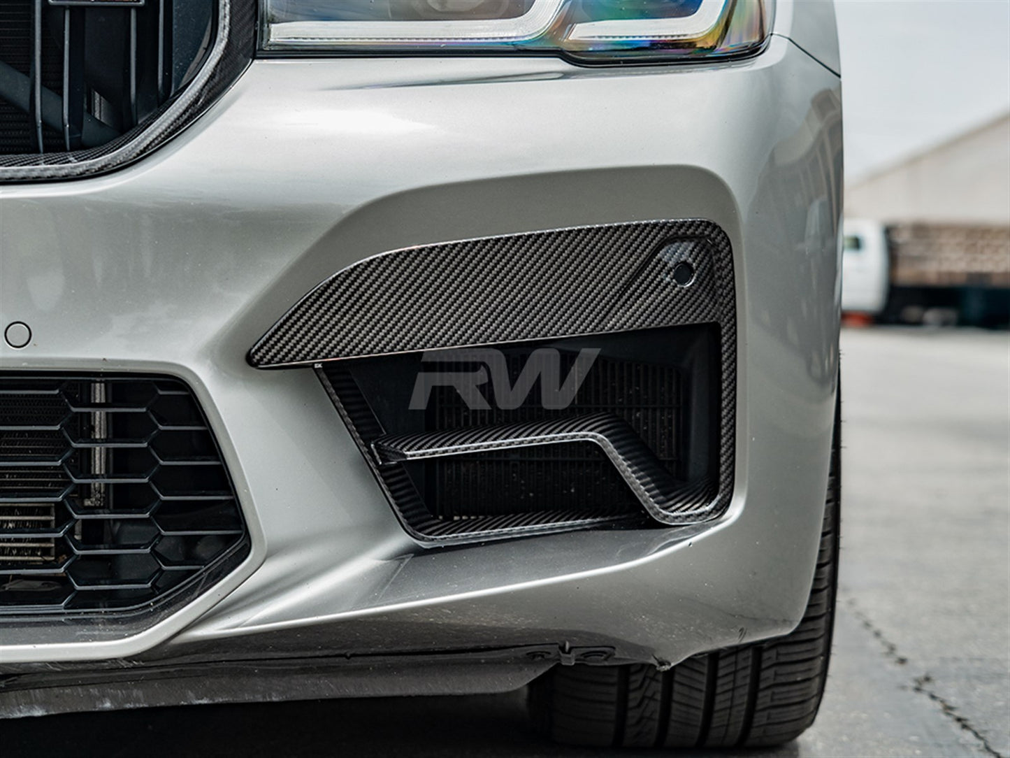 RW Carbon BMW F90 M5 LCI Carbon Fiber Duct Trims-Exterior-Silicon Valley Bimmer
