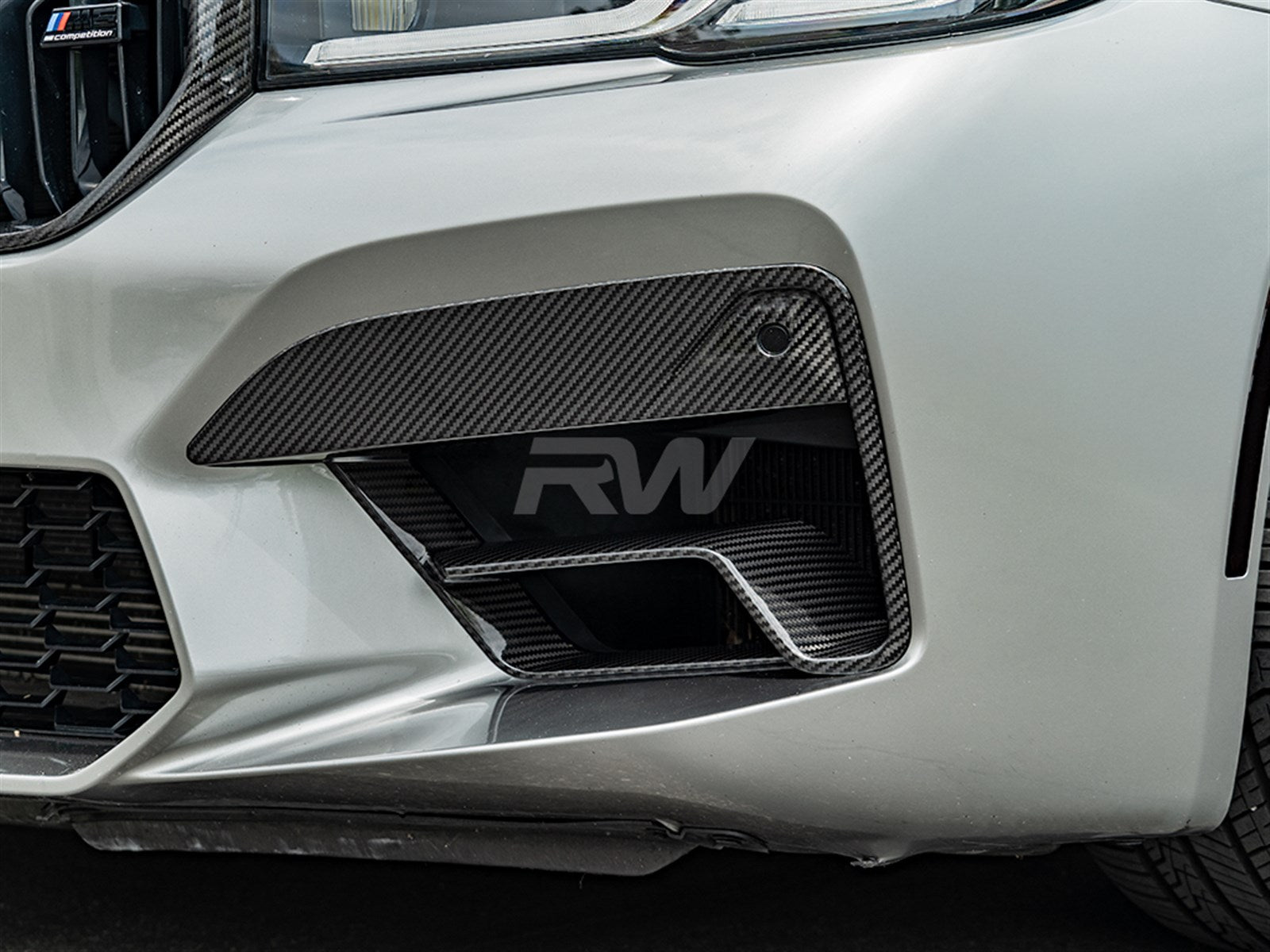 RW Carbon BMW F90 M5 LCI Carbon Fiber Duct Trims-Exterior-Silicon Valley Bimmer