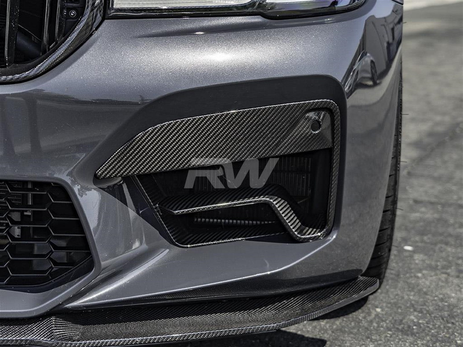 RW Carbon BMW F90 M5 LCI Carbon Fiber Duct Trims-Exterior-Silicon Valley Bimmer