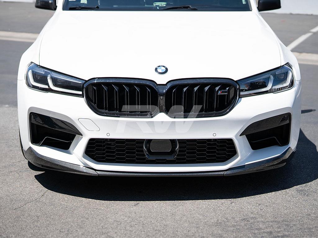 RW Carbon BMW F90 M5 LCI Performance Style V1 CF Front Lip-Exterior-Silicon Valley Bimmer