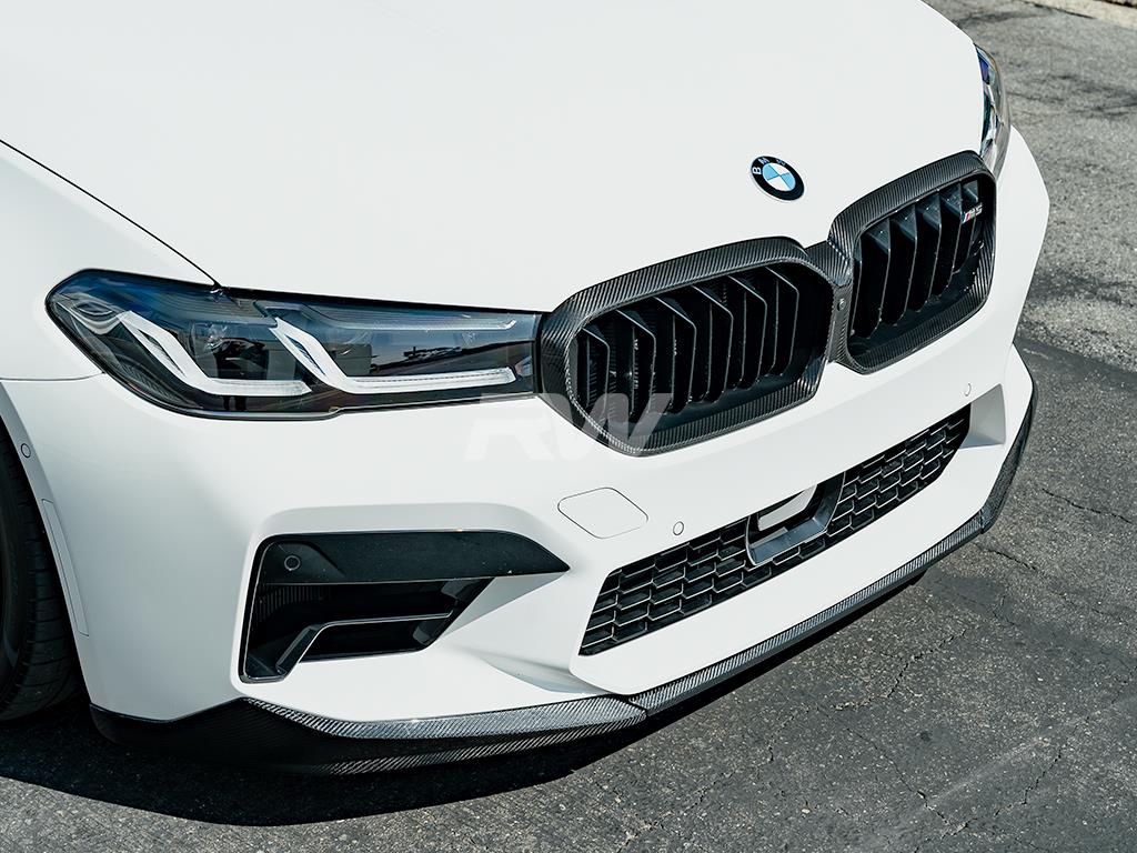 RW Carbon BMW F90 M5 LCI Performance Style V1 CF Front Lip-Exterior-Silicon Valley Bimmer