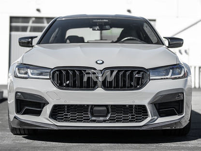 RW Carbon BMW F90 M5 LCI Performance Style V1 CF Front Lip-Exterior-Silicon Valley Bimmer