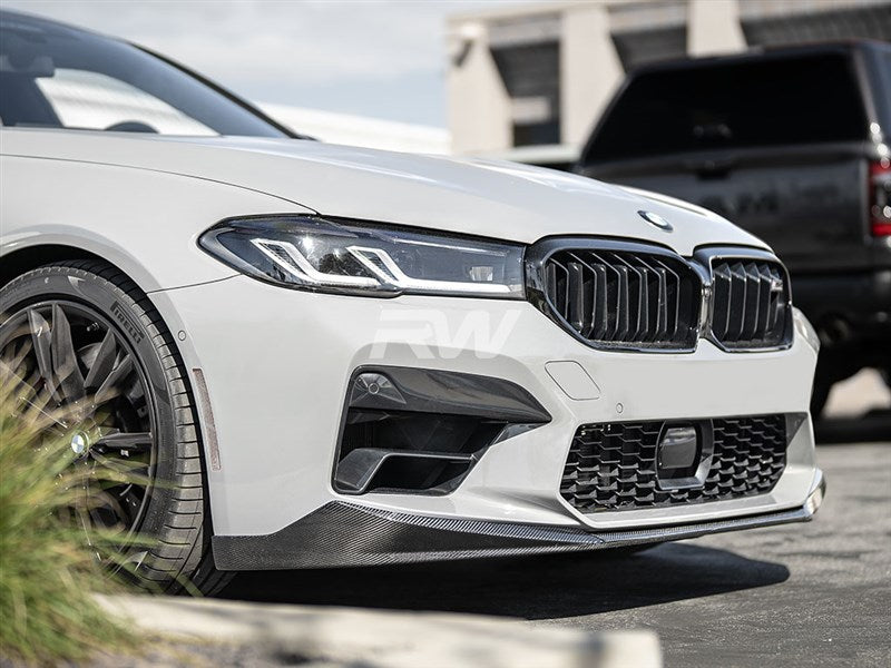 RW Carbon BMW F90 M5 LCI Performance Style V1 CF Front Lip-Exterior-Silicon Valley Bimmer