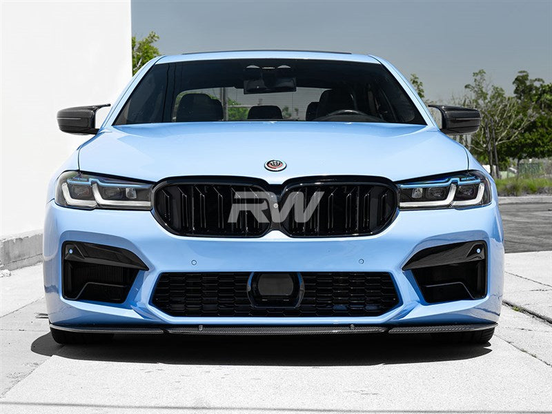RW Carbon BMW F90 M5 LCI S-Style Carbon Fiber Front Lip-Exterior-Silicon Valley Bimmer