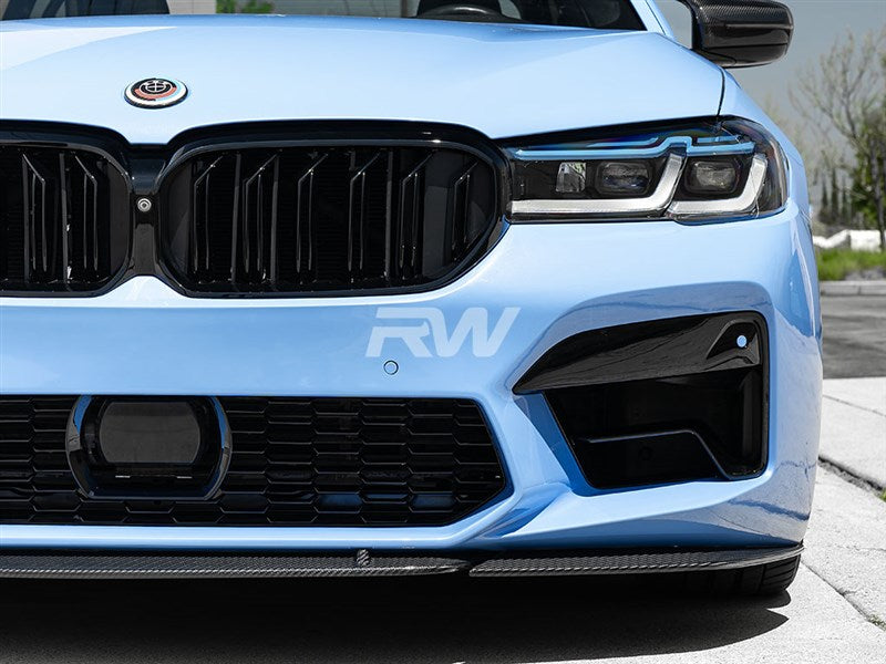 RW Carbon BMW F90 M5 LCI S-Style Carbon Fiber Front Lip-Exterior-Silicon Valley Bimmer