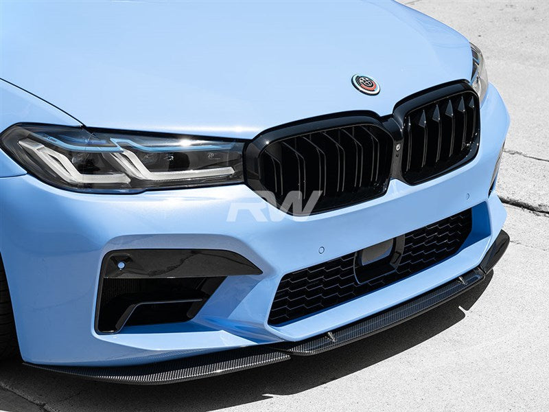 RW Carbon BMW F90 M5 LCI S-Style Carbon Fiber Front Lip-Exterior-Silicon Valley Bimmer