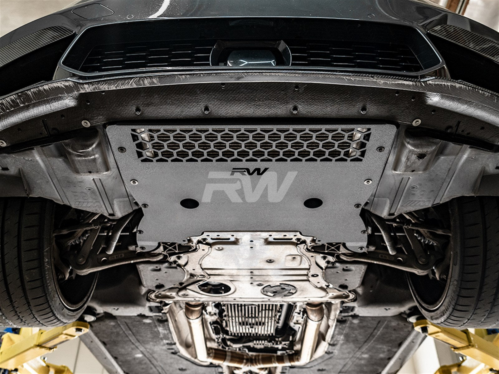 RW Carbon BMW F90 M5 Oil Cooler Guard-Exterior-Silicon Valley Bimmer