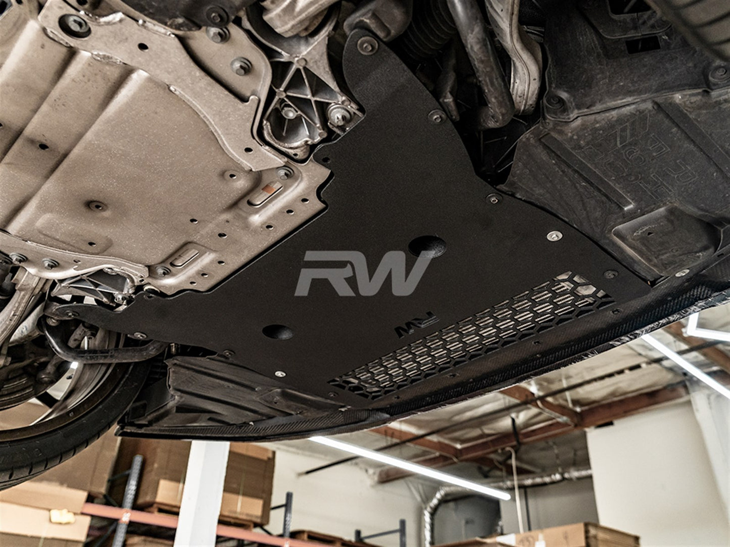 RW Carbon BMW F90 M5 Oil Cooler Guard-Exterior-Silicon Valley Bimmer