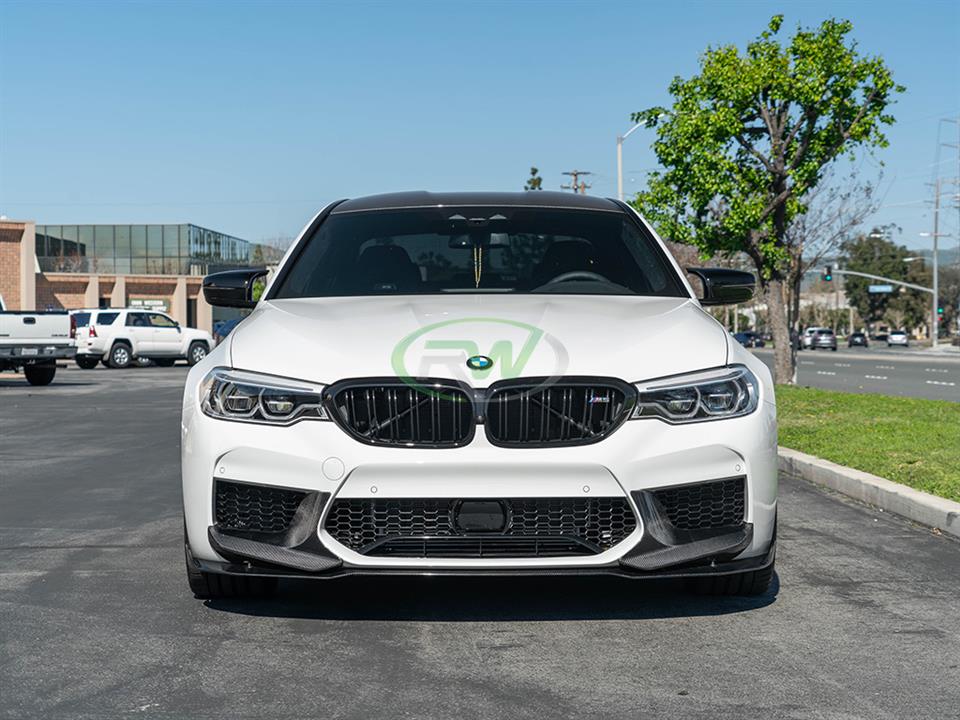 RW Carbon BMW F90 M5 Perf Style Carbon Fiber Splitters-Exterior-Silicon Valley Bimmer