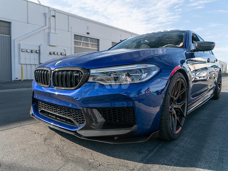 RW Carbon BMW F90 M5 Perf Style Carbon Fiber Splitters-Exterior-Silicon Valley Bimmer