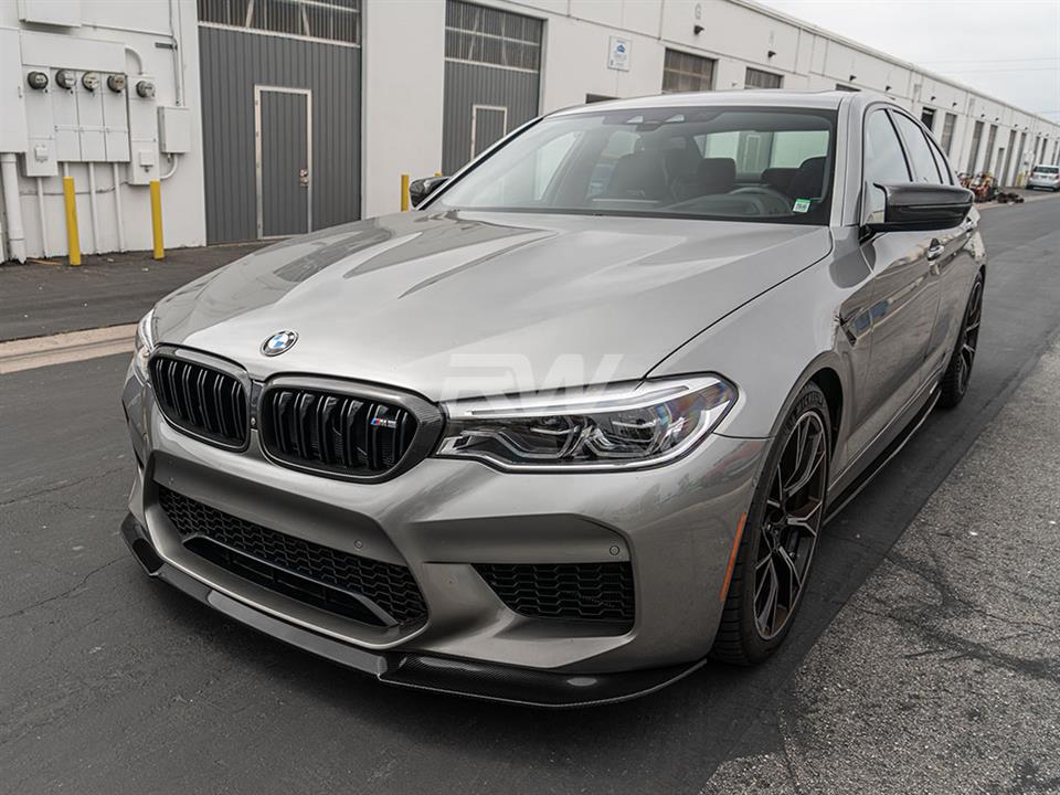 RW Carbon BMW F90 M5 RWS Carbon Fiber Front Lip Spoiler-Exterior-Silicon Valley Bimmer