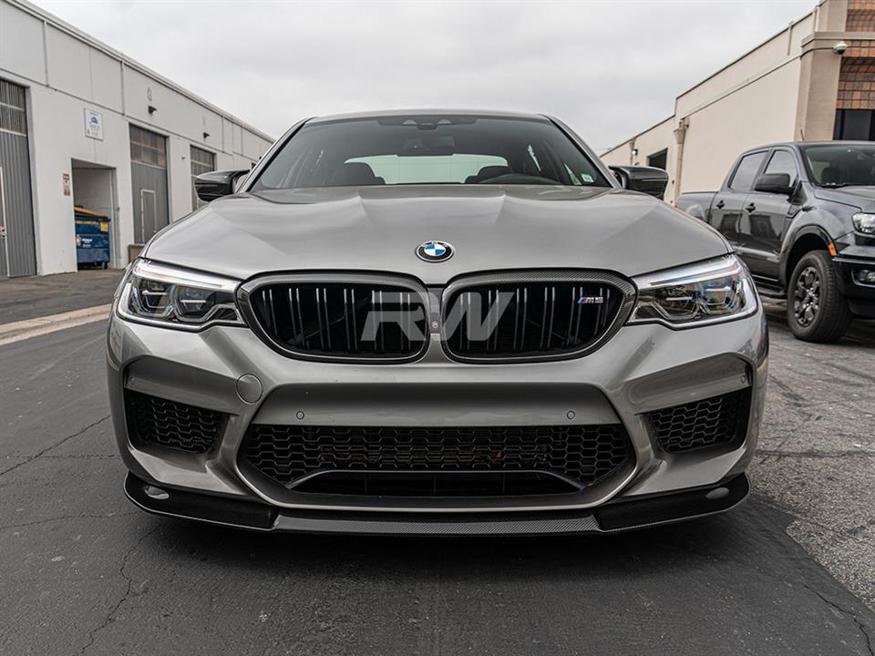 RW Carbon BMW F90 M5 RWS Carbon Fiber Front Lip Spoiler-Exterior-Silicon Valley Bimmer