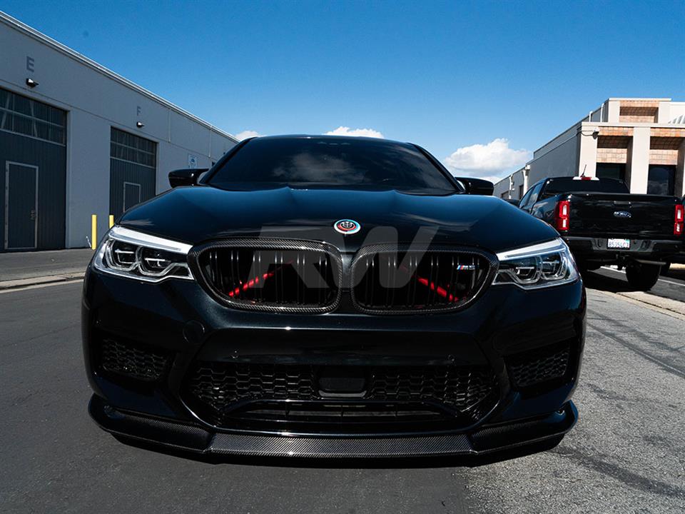 RW Carbon BMW F90 M5 RWS Carbon Fiber Front Lip Spoiler-Exterior-Silicon Valley Bimmer