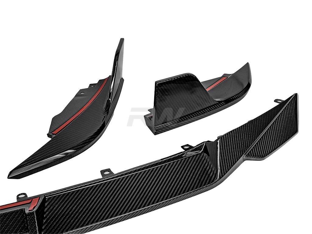 RW Carbon BMW F91 F92 F93 M8 SQ Style CF Front Lip-Exterior-Silicon Valley Bimmer
