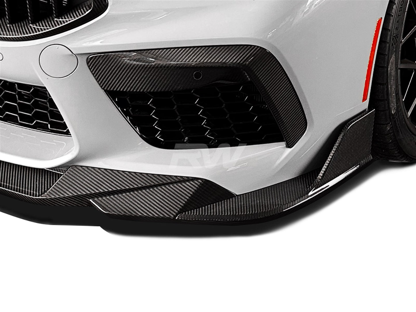 RW Carbon BMW F91 F92 F93 M8 SQ Style CF Front Lip-Exterior-Silicon Valley Bimmer