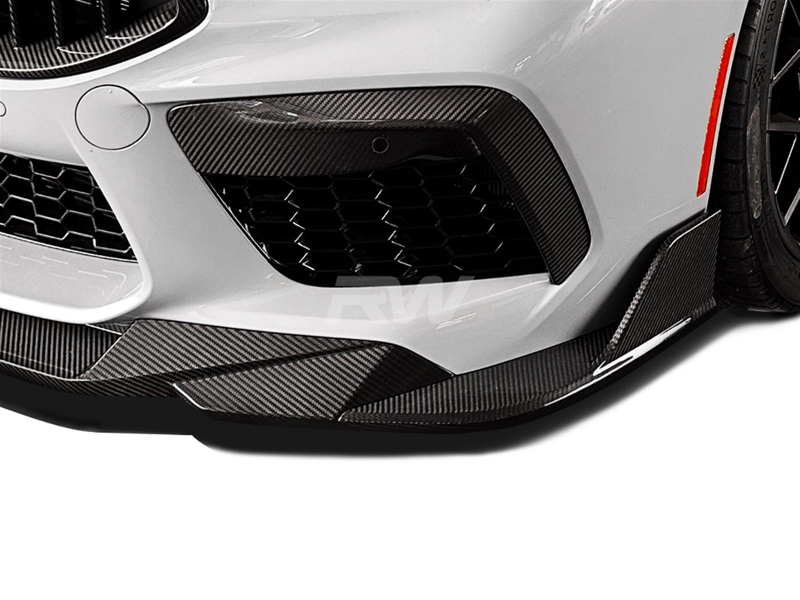RW Carbon BMW F91 F92 F93 M8 SQ Style CF Front Lip-Exterior-Silicon Valley Bimmer