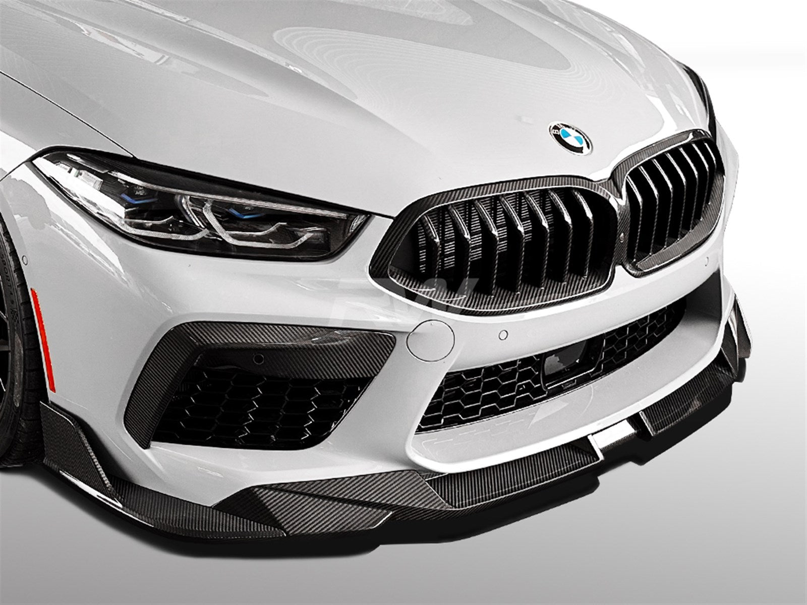 RW Carbon BMW F91 F92 F93 M8 SQ Style CF Front Lip-Exterior-Silicon Valley Bimmer