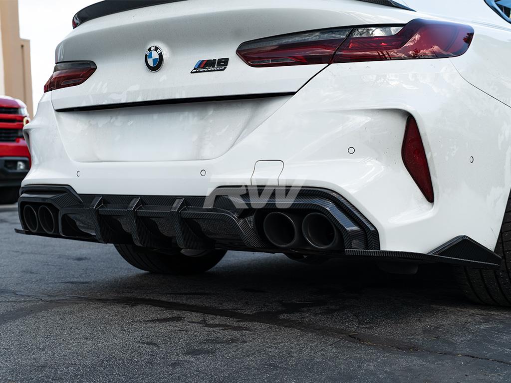 RW Carbon BMW F91 F92 F93 M8 SQ Style Carbon Fiber Diffuser-Exterior-Silicon Valley Bimmer