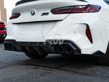 RW Carbon BMW F91 F92 F93 M8 SQ Style Carbon Fiber Diffuser-Exterior-Silicon Valley Bimmer