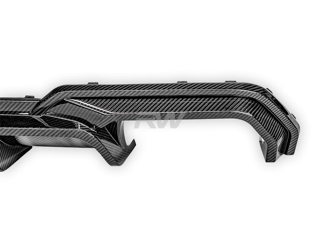 RW Carbon BMW F91 F92 F93 M8 SQ Style Carbon Fiber Diffuser-Exterior-Silicon Valley Bimmer
