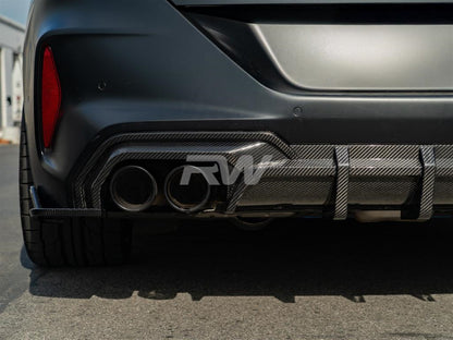 RW Carbon BMW F91 F92 F93 M8 SQ Style Carbon Fiber Diffuser-Exterior-Silicon Valley Bimmer