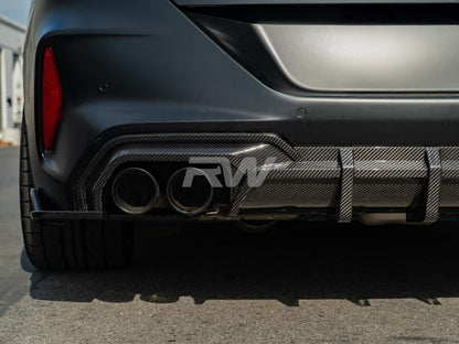 RW Carbon BMW F91 F92 F93 M8 SQ Style Carbon Fiber Diffuser-Exterior-Silicon Valley Bimmer